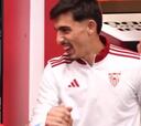 Sevilla gana, los jugadores llegan al camarín y esto hace Alexis Sánchez: es viral