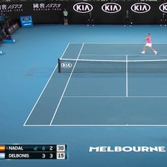 El "¡ohh!" resonó en toda Australia: el último recurso de Nadal para dar una volea