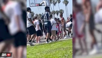 Previo a su partido contra Botafogo, las estrellas del Atlético compartieron con la gente.