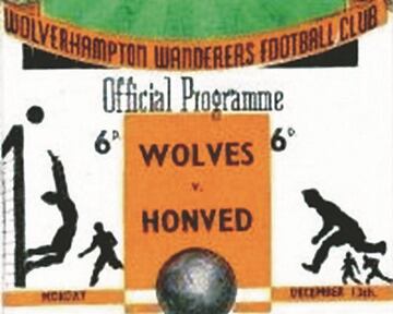Programa de aquel Wolverhampton-Honved.