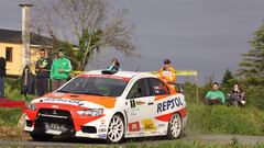 Cristian Garc&iacute;a, en el Rally de Ferrol.
