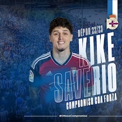Oficial: Kike Saverio firma por el Deportivo