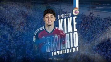Oficial: Kike Saverio firma por el Deportivo