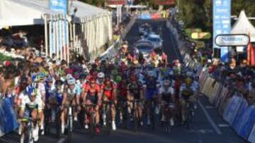Los participantes del Tour Down Under ya corrieron el domingo el critérium People's Choice Classic.