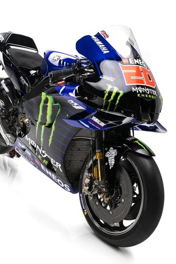 La escudería japonesa ha presentado la Yamaha YZR-M1 para la temporada 2021 con el piloto español Maverick Viñales y el francés Fabio Quartararo. Por primera vez desde el año 2013 no ha estadoel piloto italiano Valentino Rossi.