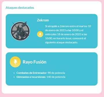 Zekrom aprender&aacute; Rayo Fusi&oacute;n si lo atrapamos durante el evento