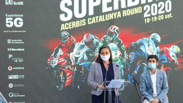 La presidenta del Circuit de Catalunya, María Teixidó, desveló la implantanción de la tecnología 5G en la prueba del WorldSBK.