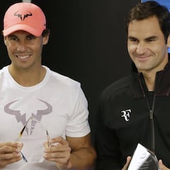 Nadal y Federer, tenis contra la devastación de los incendios