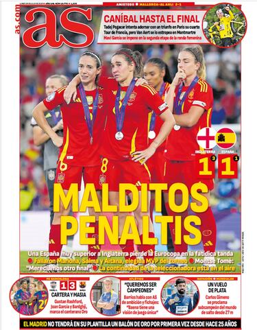 Las portadas de AS de julio