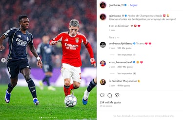 Prestianni, cazado con una foto junto a Vinicius en el fondo de pantalla de su móvil