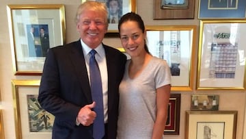 La tenista serbia pos&oacute; con Donald Trump en una foto de septiembre de 2014. Antes, el presidente electo de Estados Unidos dijo de ella que era &quot;la mujer m&aacute;s bella del mundo&quot;.