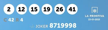La Primitiva: comprobar los resultados del sorteo de hoy, jueves 23 de enero