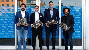 Los entrenadores y capitanes del Real Madrid visitaron los hospitales Sanitas