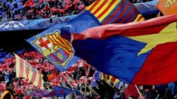 La grada del Camp Nou, en una imagen de archivo.