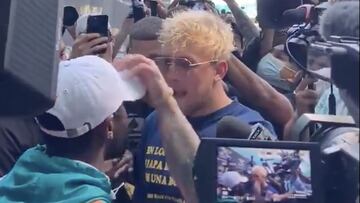 Floyd Mayweather y Jake Paul.