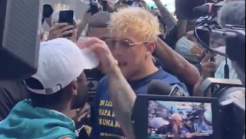 Floyd Mayweather y Jake Paul.