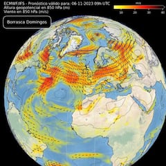 AEMET advierte que la borrasca ‘Domingos’ trae lluvia, viento y oleaje: las zonas afectadas