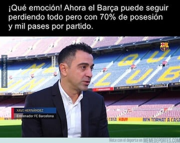 Xavi, el Barça... Los memes más divertidos de la jornada