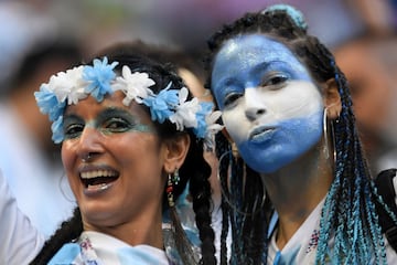 Aficionadas argentinas.