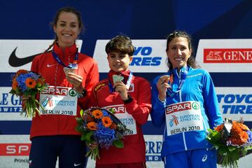 La checa Anezka Drahatova ha quedado en segundo lugar, llevándose la medalla de plata y la italiana Antonella Palmisano llegó en tercer lugar, ganando la medalla de bronce. 
