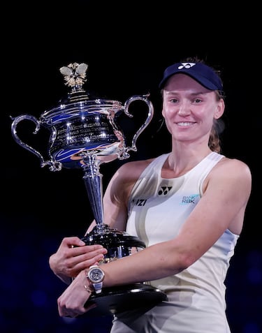 Victoria de Elena Rybakina en el Open de Australia.