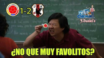 Los memes de la derrota de Colombia ante Japón