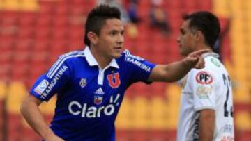 Gustavo Canales anot&oacute; la apertura de la cuenta en el triunfo frente a Barnechea.