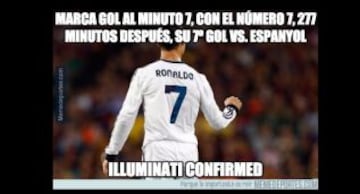 Los memes del repóker de Cristiano Ronaldo ante Espanyol