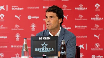 Rubi durante una rueda de prensa.