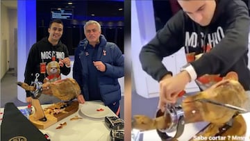 El curioso regalo de Mou a Reguilón por 'secar' a Mahrez