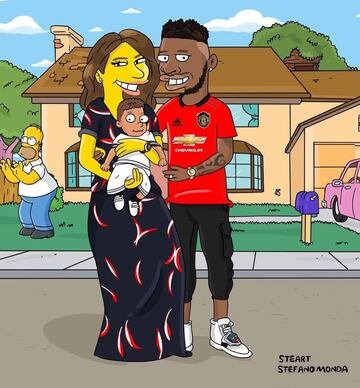 Así se ven los cracks del fútbol en los Simpsons