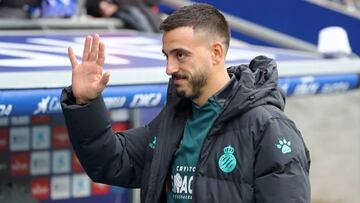 Joselu during the match between RCD Espanyol and RCD Malllorca, corresponding to the week 23 of the Liga Santander, played at the RCDE Stadium, in Barcelona, on 25th February 2023. (Photo by Joan Valls/Urbanandsport /NurPhoto via Getty Images)