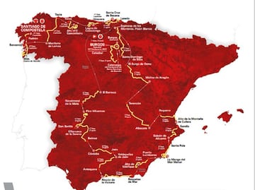 Así será el trazado de la Vuelta 2021.