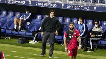 Iraola y Anto&ntilde;&iacute;n, en La Rosaleda.