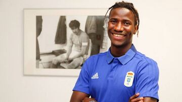 Ibrahima Baldé en el Oviedo.
