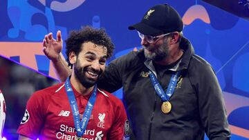 Salah y Klopp