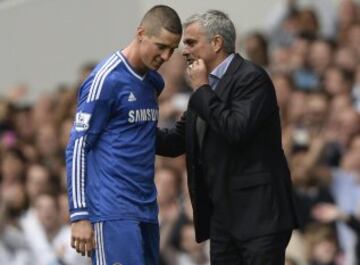 Con su actual entrenador, Mourinho.