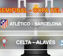 Sorteo de semifinales de Copa: Atleti-Barça y Celta-Alavés
