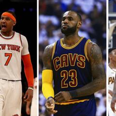 LeBron James busca compañero: ¿Carmelo o Paul George?