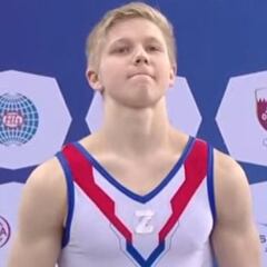 El gimnasta que lució la Z en apoyo a Rusia, castigado con un año sin competir