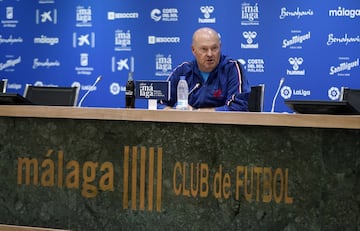 Pepe Mel durante la rueda de prensa de este sábado.