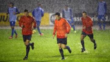 Sabadell-Las Palmas suspendido por la lluvia