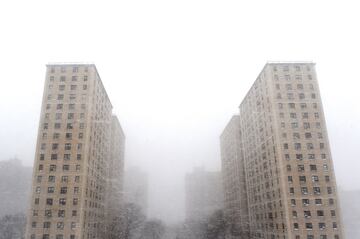 Nueva York bajo la nieve: imágenes impresionantes