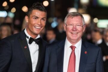 Cristiano Ronaldo y Sir Alex Ferguson.