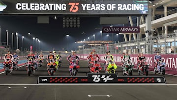 La foto de familia de MotoGP en Qatar.