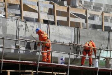 Así avanzan en la construcción del recinto de Concepción.