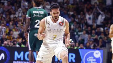 Facundo Campazzo celebra una acción ante el Unicaja en la final de la Copa del Rey.