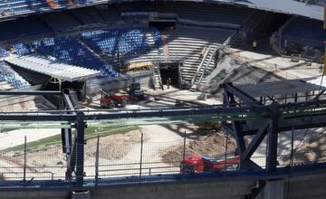 El avance de las obras del estadio Santiago Bernabéu