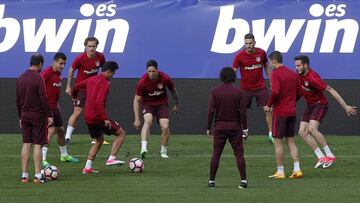 24/04/17 ENTRENAMIENTO DEL ATLETICO DE MADRID TORRES GRIEZMANN
