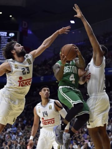 Isaiah Thomas y Sergio Llull.